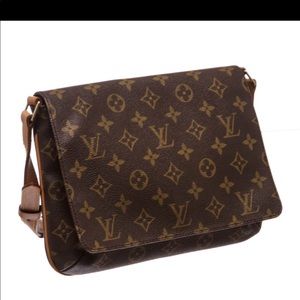 Louis Vuitton Monogram Canvas Leather Tango Bag